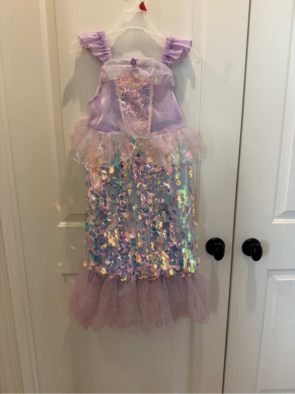 Lilac Sequin Mermaid Kids Costume Dress